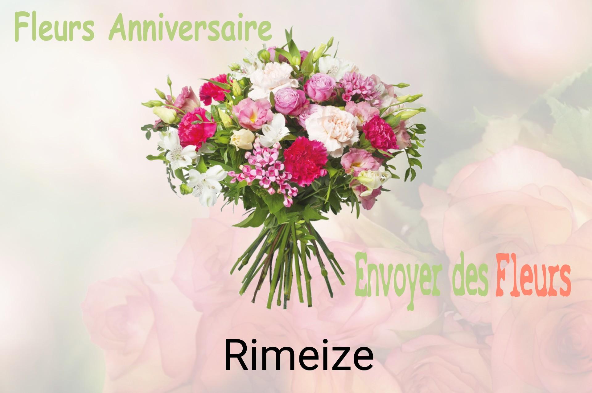 Bouquet de fleurs d’anniversaire livré à Rimeize