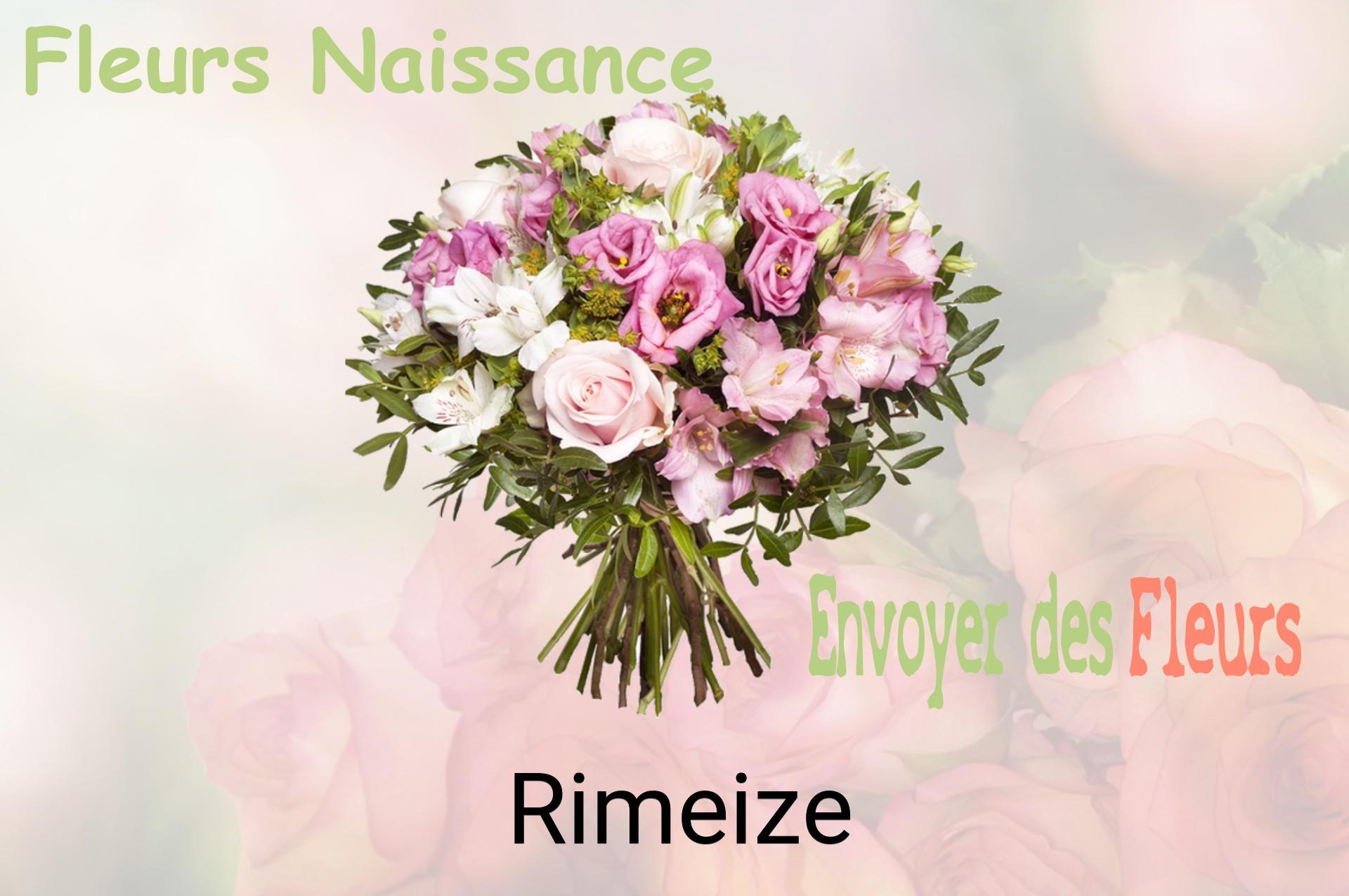 Bouquet de fleurs de naissance livré à Rimeize